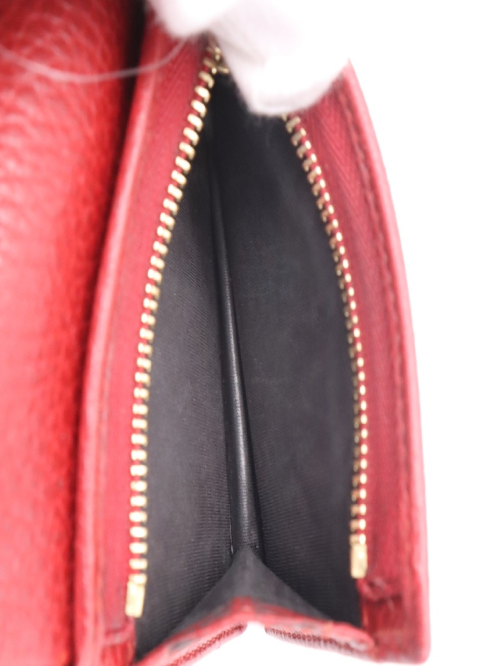 Gucci GG Marmont Red Leather Compact Wallet - Picture 8 of 8